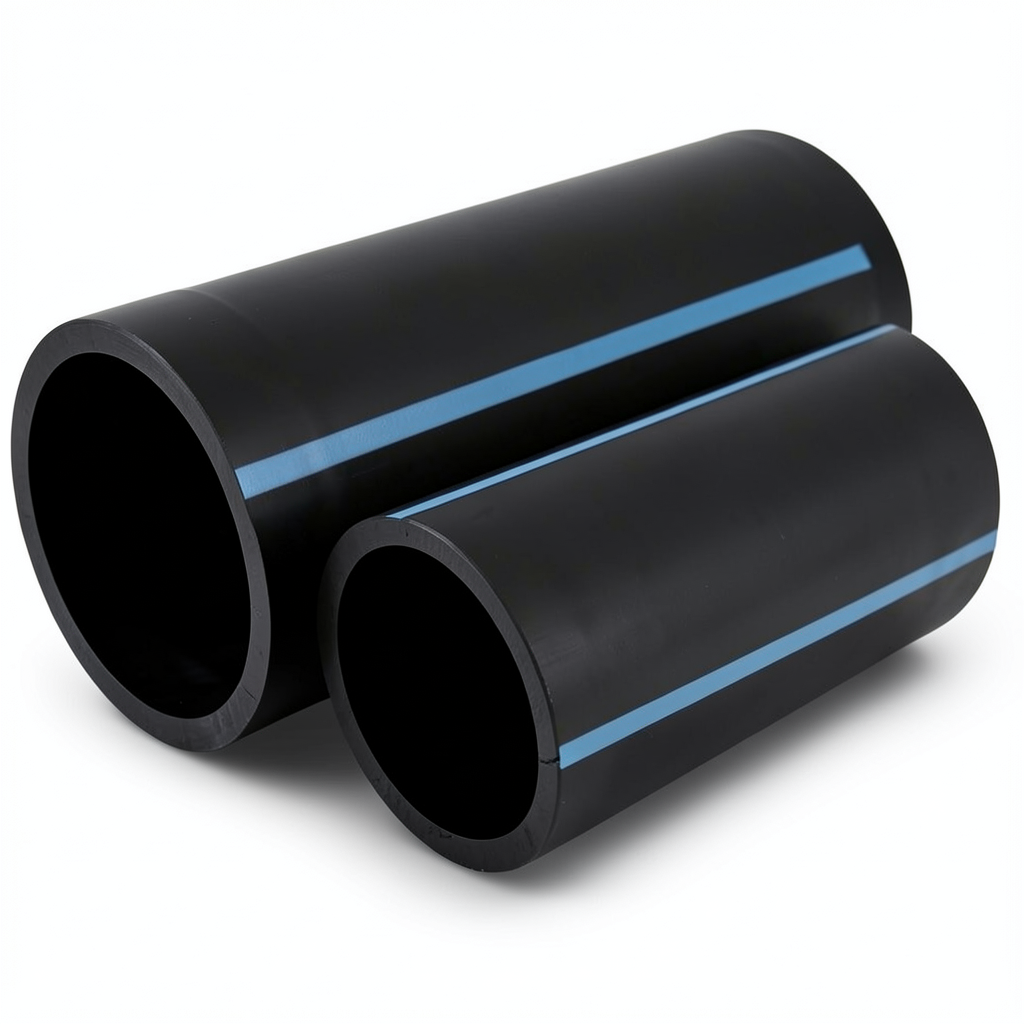 NPF HDPE Pipes Pressure 10 Bar Diameter 75 mm Thickness 3.6 mm Black