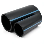 أنابيب HDPE الوطني ضغط 10 بار قطر خارجي 140 مم سمك 5.4 مم لون أسود