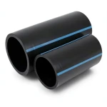 أنابيب HDPE الوطني لشبكات المياه ضغط 10 بار قطر خارجي 160 مم سمك 6.2 مم لون أسود