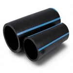 أنابيب HDPE الوطني ضغط 10 بار قطر خارجي 180 مم سمك 6.9 مم لون أسود