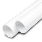 أنابيب UPVC ضغط اسمي 21.7 بار مقاس 1/2 1 إنش سمك 3.6 مم لون أبيض