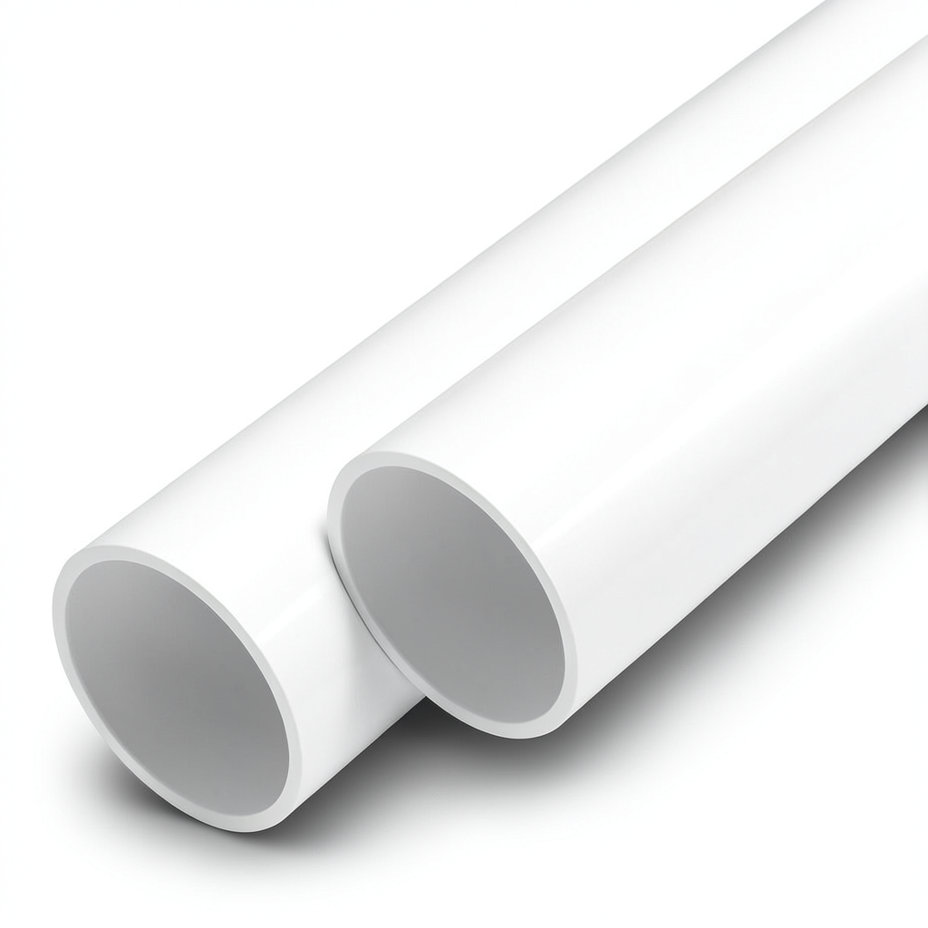 أنابيب UPVC ضغط اسمي 21.7 بار مقاس 2 إنش سمك 4.5 مم لون أبيض