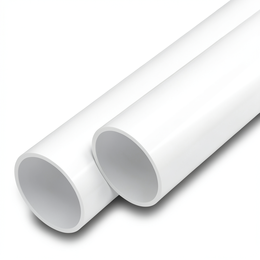 أنابيب UPVC ضغط اسمي 21.7 بار مقاس 3 إنش سمك 6.6 مم لون أبيض
