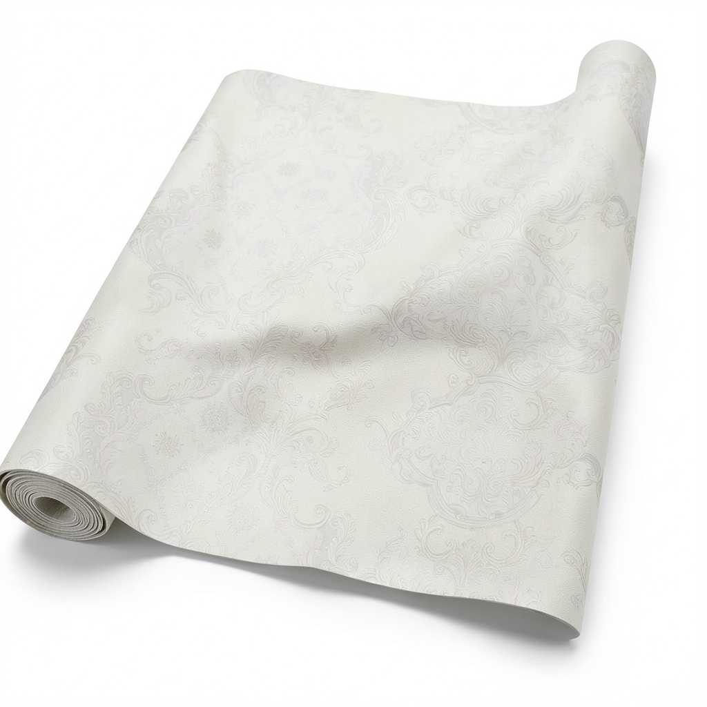 Italian Wallpaper Classic Design 10m x 1.06m, Light Beige