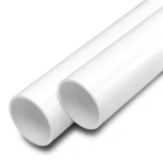 أنابيب UPVC ضغط اسمي 21.7 بار مقاس 4 إنش سمك 8.5 مم لون أبيض