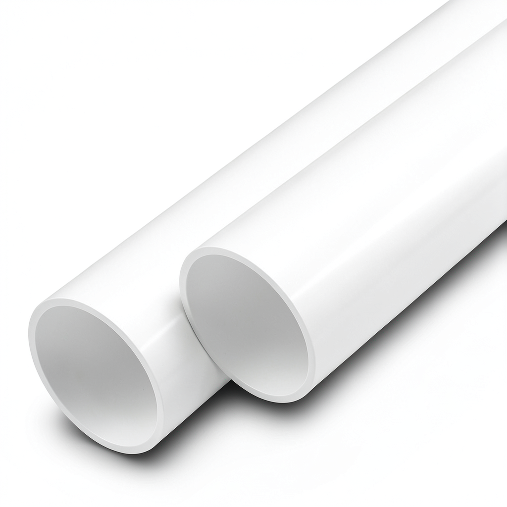 أنابيب UPVC ضغط اسمي 21.7 بار مقاس 3 إنش سمك 6.6 مم لون أبيض