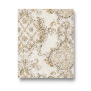 Wall Decoration Classic Design 10 m x 1.06 m Beige, Model 82858
