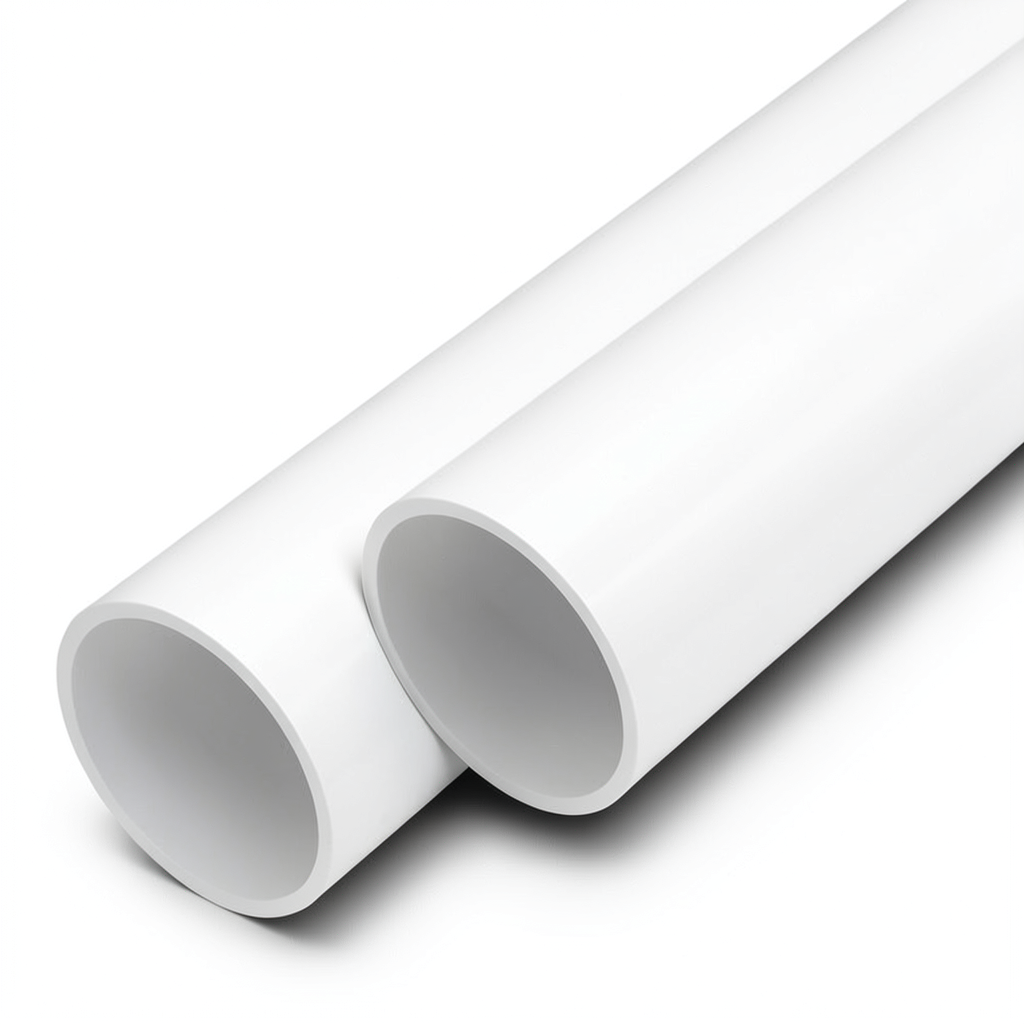 مواسير UPVC ضغط اسمي 6 بار مقاس 6 إنش سمك 4.5 مم لون أبيض