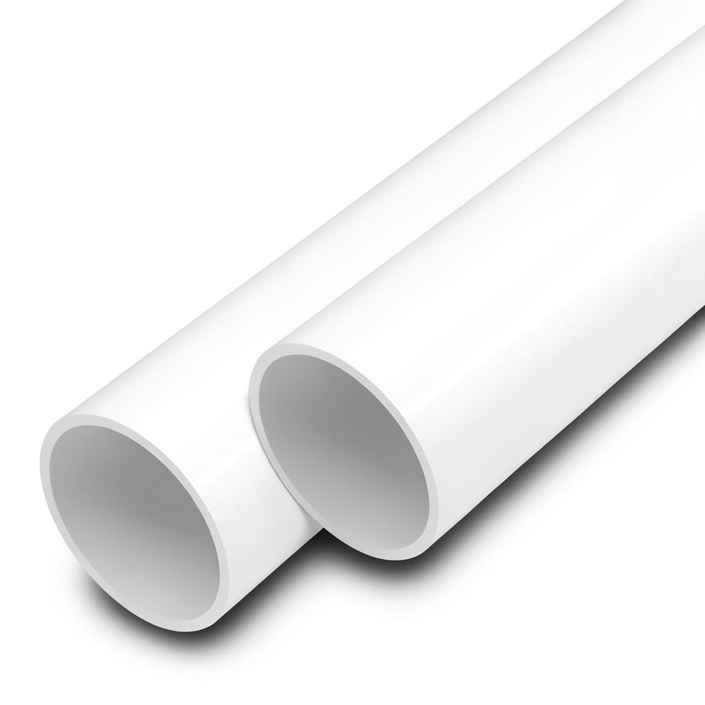 مواسير UPVC مقاس 4 إنش سمك 2.3 مم لون أبيض