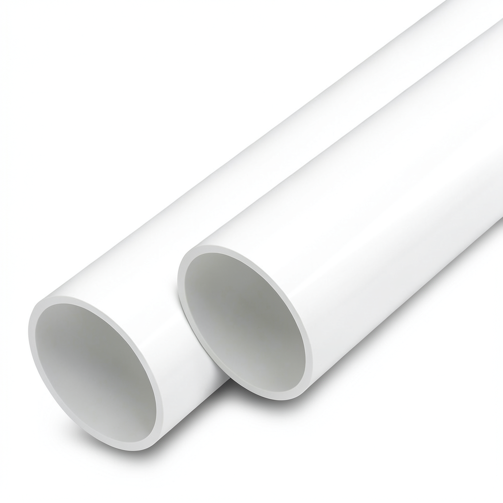 مواسير UPVC مقاس 6 إنش سمك 3.1 مم لون أبيض