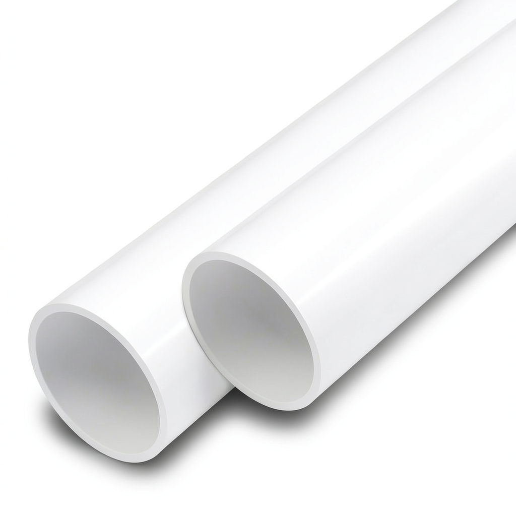 مواسير UPVC مقاس 4 إنش سمك 2.3 مم لون أبيض