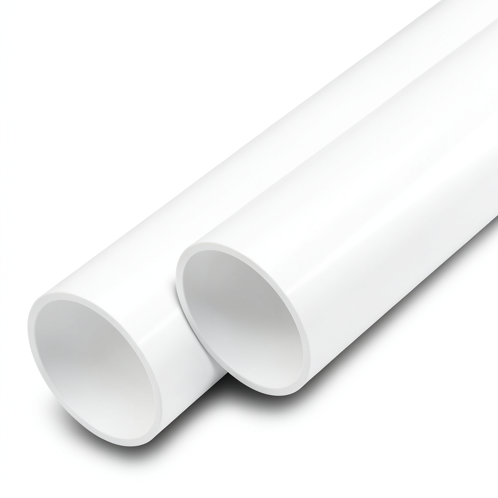 مواسير UPVC مقاس 6 إنش سمك 3.1 مم لون أبيض