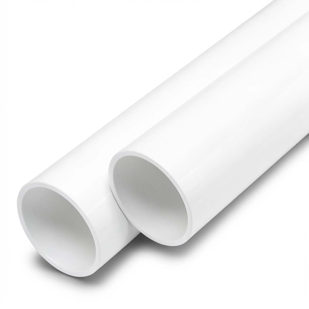 UPVC Pipes 8 Inch Size Thickness 3.1 mm White Color