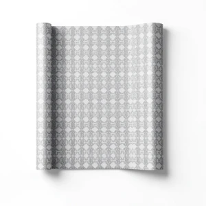 Italian Wallpaper Patterned Design Gray Color, Size 10m x 0.70m, Model rc17113
