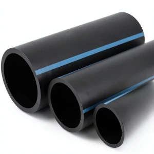 أنابيب HDPE الوطني لشبكات المياه ضغط 10 بار قطر خارجي 250 مم سمك 9.6 مم لون أسود
