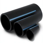 أنابيب HDPE الوطني ضغط 10 بار قطر خارجي 280 مم سمك 10.7 مم لون أسود