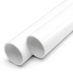 أنابيب UPVC ضغط اسمي 21.7 بار مقاس 1/4 1 إنش سمك 3.1 مم لون أبيض