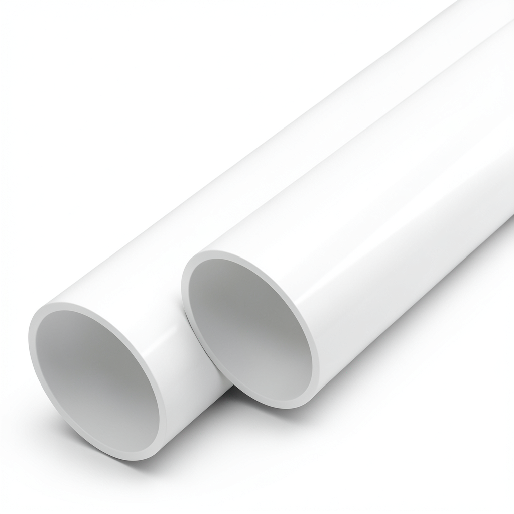 أنابيب UPVC ضغط اسمي 21.7 بار مقاس 1/4 1 إنش سمك 3.1 مم لون أبيض