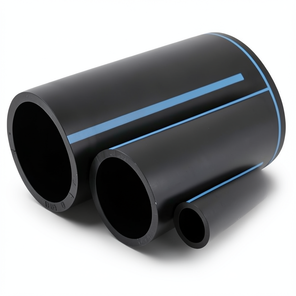 أنابيب HDPE الوطني ضغط 10 بار قطر خارجي 315 مم سمك 12.1 مم لون أسود