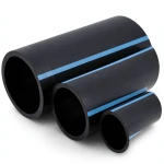 أنابيب HDPE الوطني لشبكات المياه ضغط 10 بار قطر خارجي 355 مم سمك 13.6 مم لون اسود