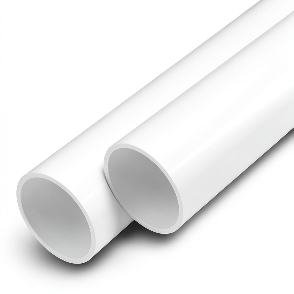أنابيب UPVC ضغط اسمي 21.7 بار مقاس 3 إنش سمك 6.6 مم لون أبيض