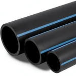 أنابيب HDPE الوطني ضغط 10 بار قطر خارجي 400 مم سمك 15.3 مم لون أسود