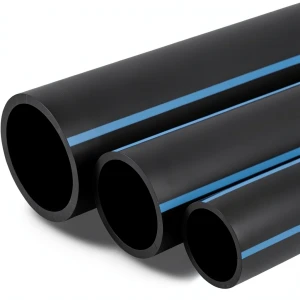أنابيب HDPE الوطني ضغط 10 بار قطر خارجي 400 مم سمك 15.3 مم لون أسود