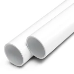 أنابيب UPVC ضغط اسمي 21.7 بار مقاس 6 إنش سمك 12.5 مم لون أبيض