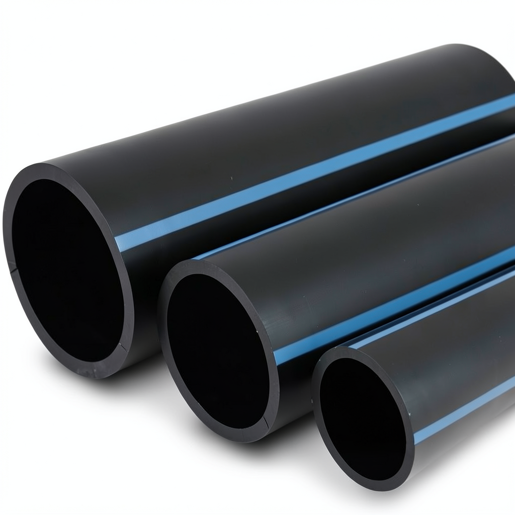 مواسير HDPE الوطني لشبكات المياه ضغط 8 بار قطر خارجي 32 مم سمك 1.5 مم لون اسود