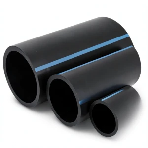 أنابيب HDPE الوطني ضغط 12.5 بار قطر خارجي 110 مم سمك 5.3 مم أسود