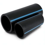 أنابيب HDPE الوطني ضغط 12.5 بار قطر خارجي 110 مم سمك 5.3 مم أسود