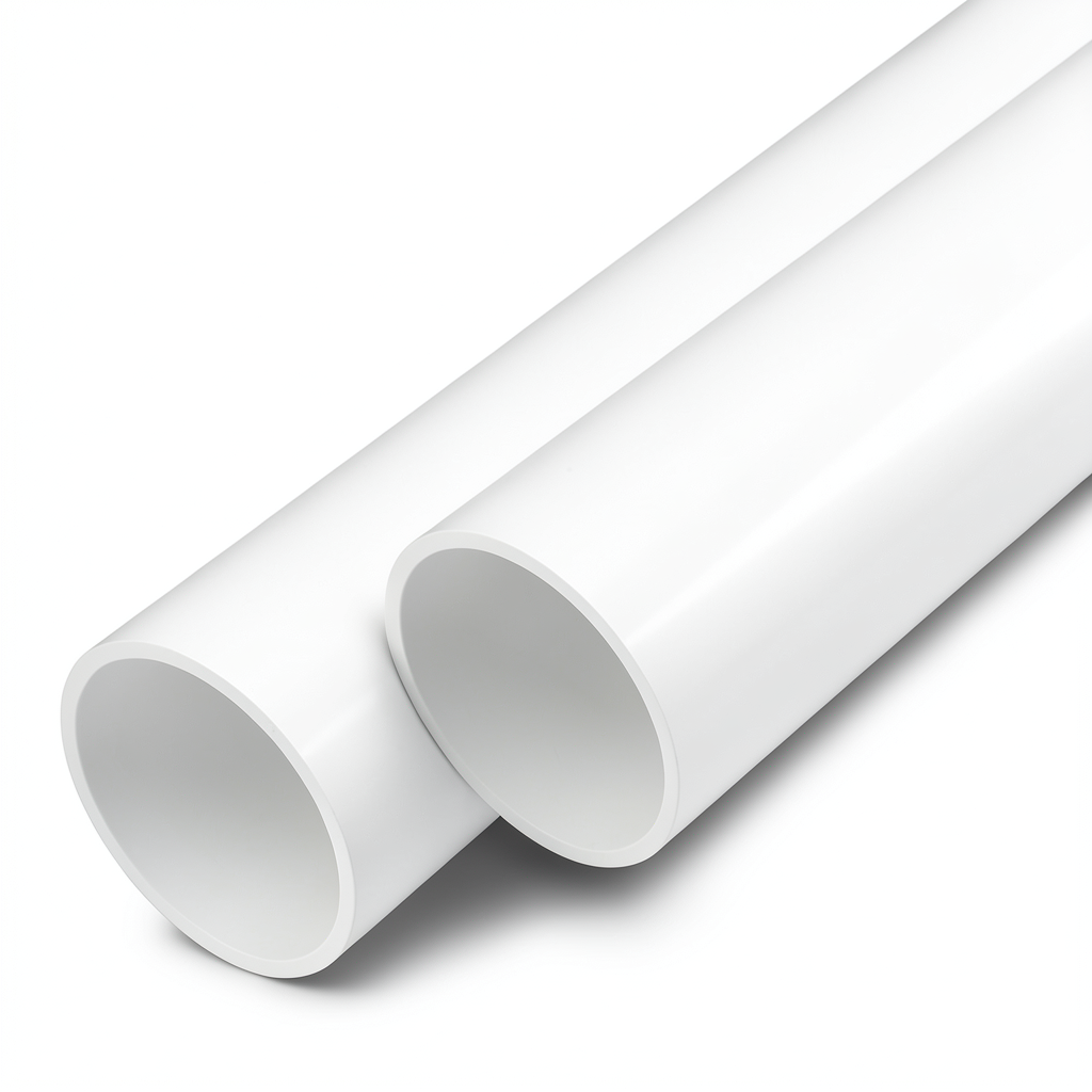 مواسير UPVC ضغط اسمي 6 بار مقاس 4 إنش سمك 3.4 مم لون أبيض