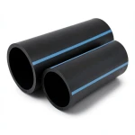 مواسير HDPE الوطني لشبكات المياه ضغط 8 بار قطر خارجي 40 مم سمك 1.6 مم لون أسود