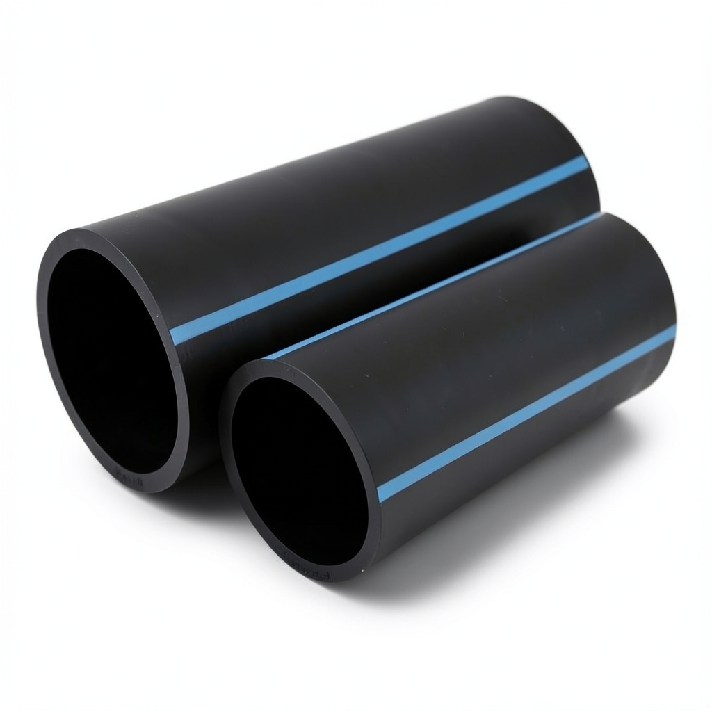 مواسير HDPE الوطني لشبكات المياه ضغط 8 بار قطر خارجي 40 مم سمك 1.6 مم لون أسود