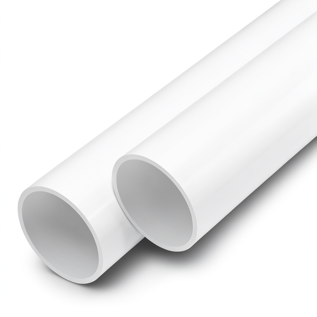 مواسير UPVC مقاس 2 إنش سمك 1.8 مم لون أبيض
