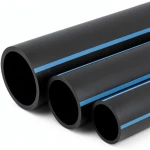 أنابيب HDPE الوطني لشبكات المياه ضغط 8 بار قطر خارجي 75 مم سمك 2.9 مم لون أسود