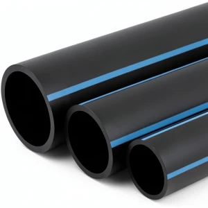 أنابيب HDPE الوطني لشبكات المياه ضغط 8 بار قطر خارجي 75 مم سمك 2.9 مم لون أسود