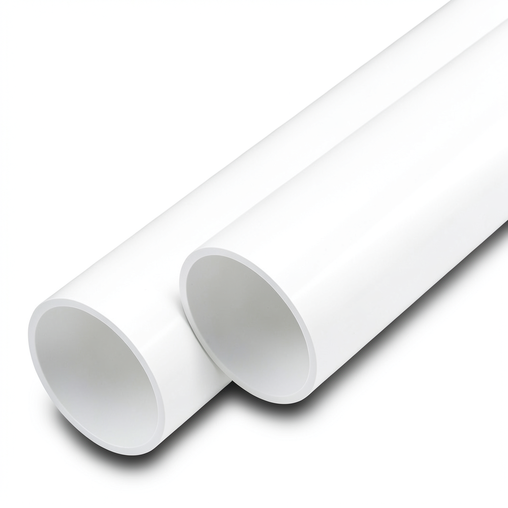 مواسير UPVC مقاس 4 إنش سمك 2.3 مم لون أبيض