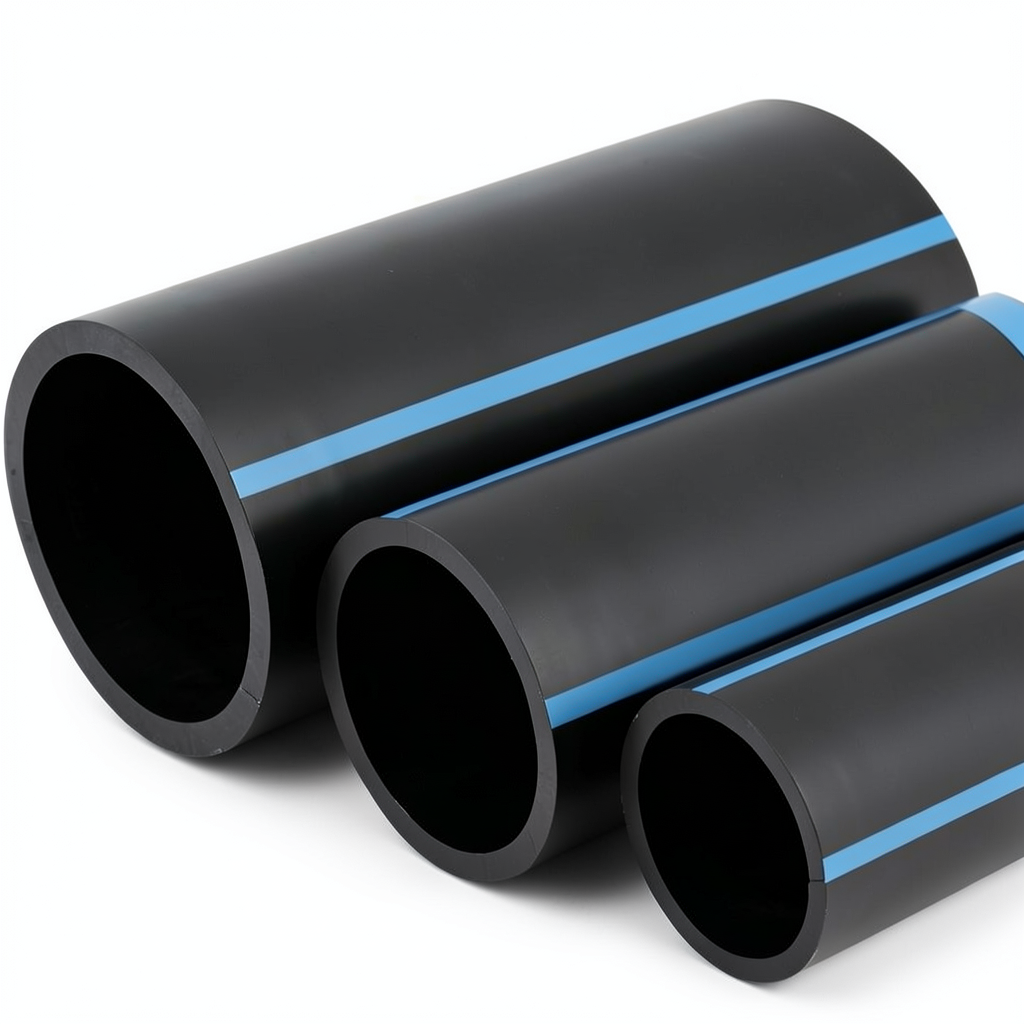 مواسير HDPE الوطني ضغط 12.5 بار قطر 140 مم سمك 6.7 مم أسود