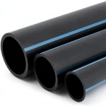 أنابيب HDPE الوطني ضغط 12.5 بار قطر 160 مم سمك 7.7 مم أسود