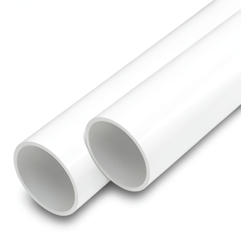 مواسير UPVC مقاس 6 إنش سمك 3.1 مم لون أبيض