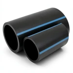 أنابيب HDPE الوطني ضغط 12.5 بار قطر 160 مم سمك 7.7 مم أسود