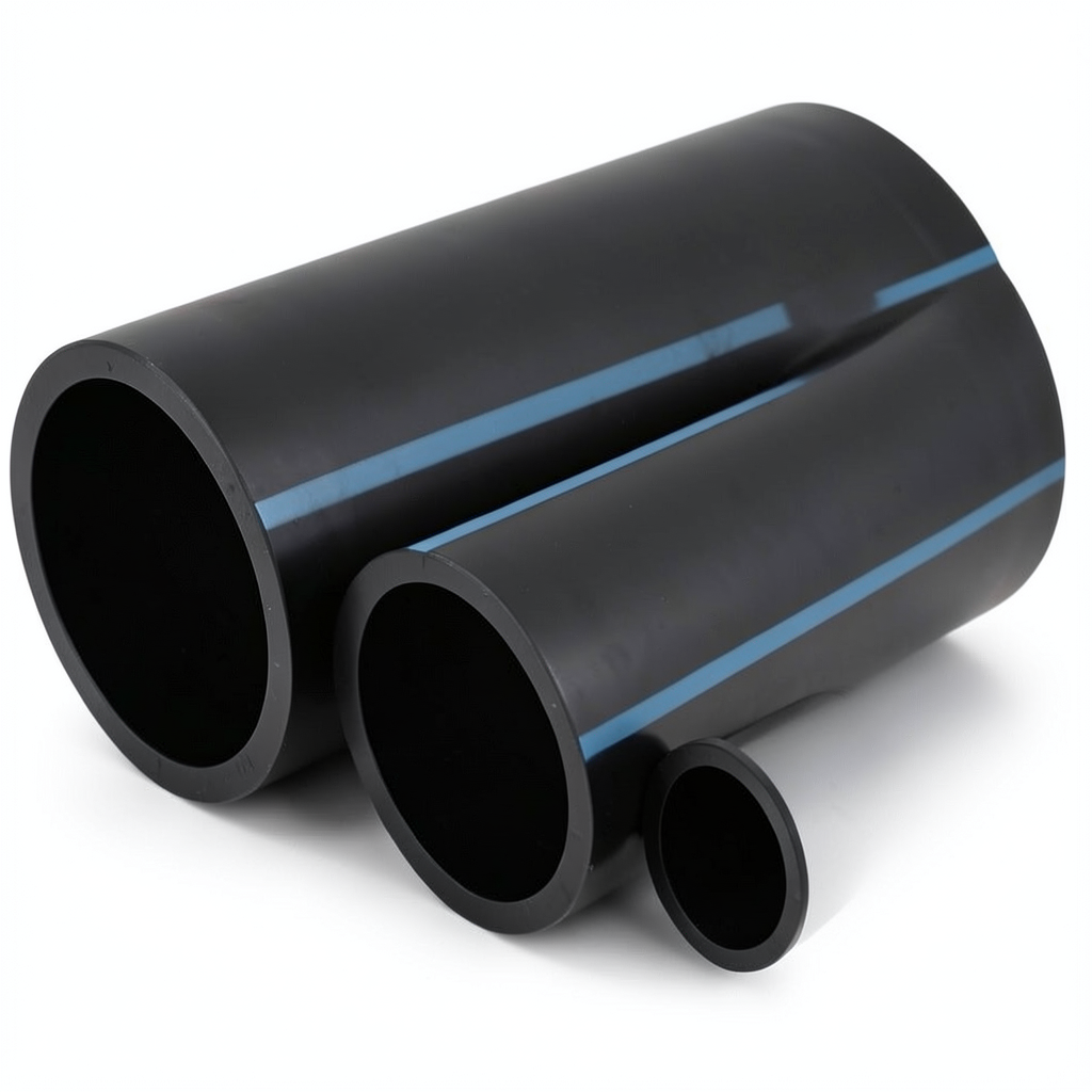 مواسير HDPE الوطني لشبكات المياه ضغط 12.5 بار قطر خارجي 25 مم سمك 1.5 مم لون اسود