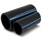 مواسير HDPE الوطني لشبكات المياه ضغط 12.5 بار قطر خارجي 25 مم سمك 1.5 مم لون اسود