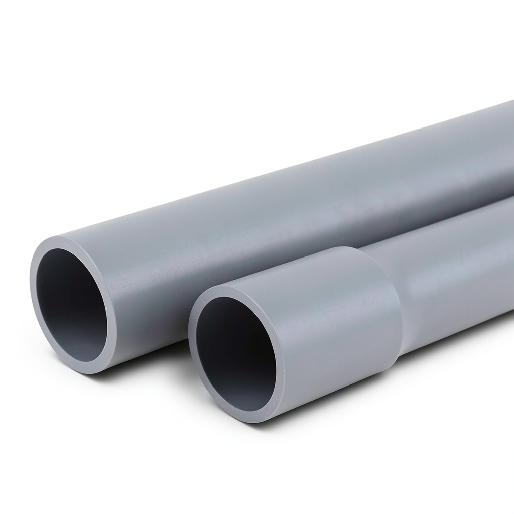 UPVC Pipes Nominal Pressure 2 Bar Outer Diameter 110 mm Thickness 1.80 mm Gray