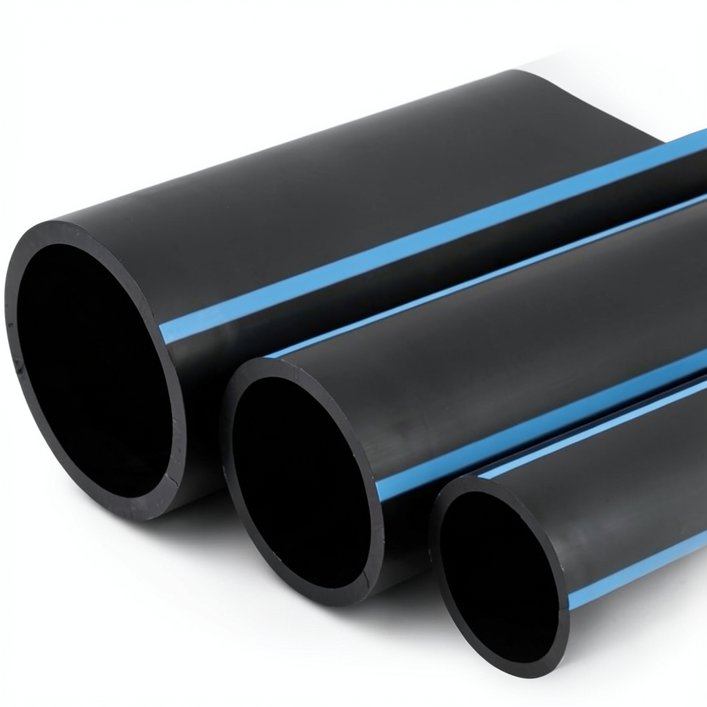 NPF HDPE Pipes Nominal Pressure 12.5 Bar Diameter 40 mm Thickness 2.4 mm Black