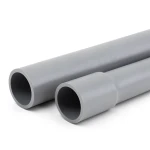 مواسير UPVC ضغط 2 بار قطر خارجي 125 مم سمك 1.80 مم لون رمادي