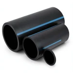 أنابيب HDPE الوطني ضغط 10 بار قطر خارجي 315 مم سمك 12.1 مم لون أسود