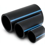 أنابيب HDPE الوطني لشبكات المياه ضغط 10 بار قطر خارجي 355 مم سمك 13.6 مم لون اسود