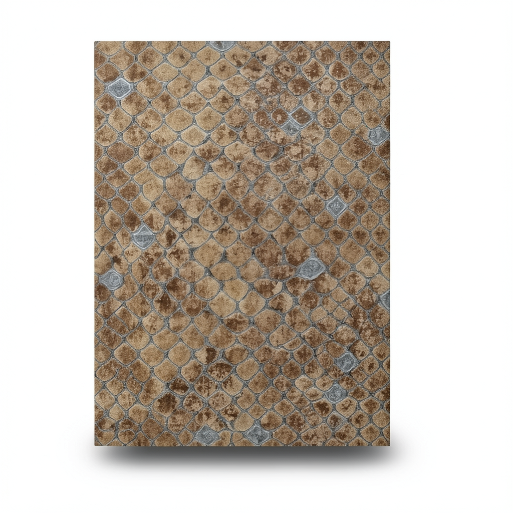 Italian Wallpaper Patterned Design Brown Color, Size 10mx0.70m, Model rc17106